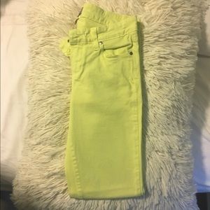 Designer Yellow Skinny Jeans