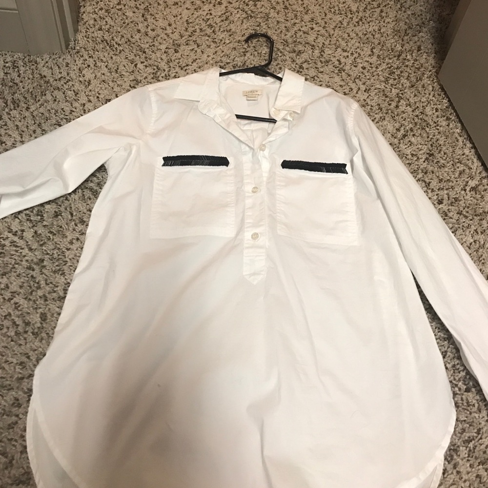 J.CREW Factory women's tuxedo shirt size small