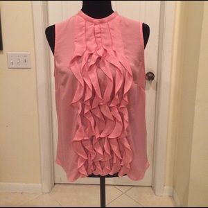 Pink Ruffle Tank