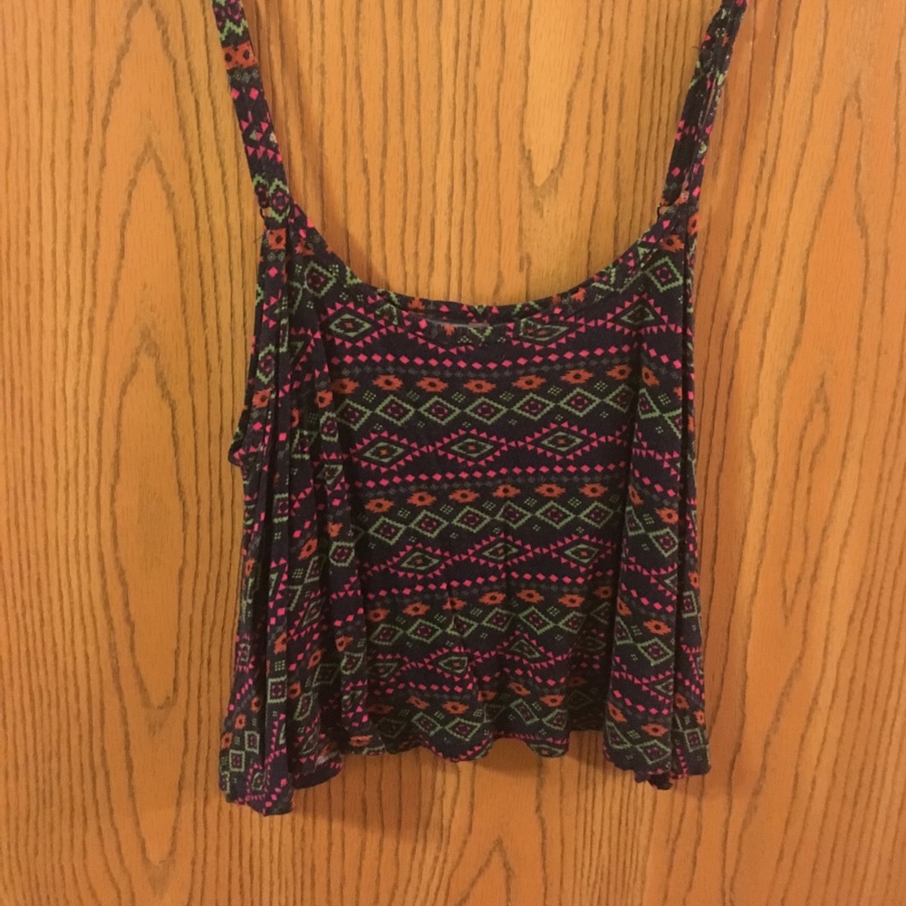 Aztec patterned crop top