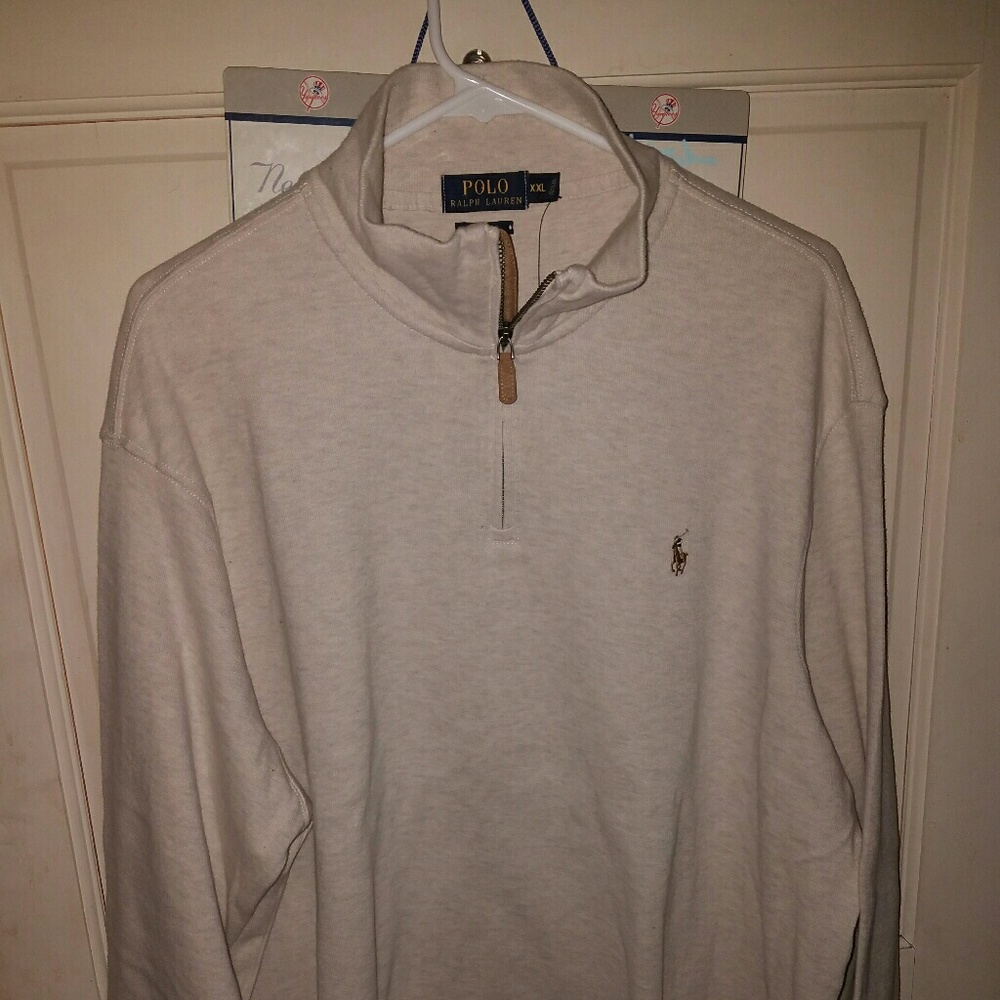 Long sleeve half zip pullover sweater