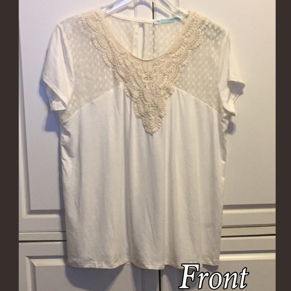 Lace & Embroidery Top