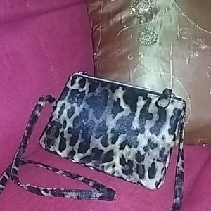 Animal print purse