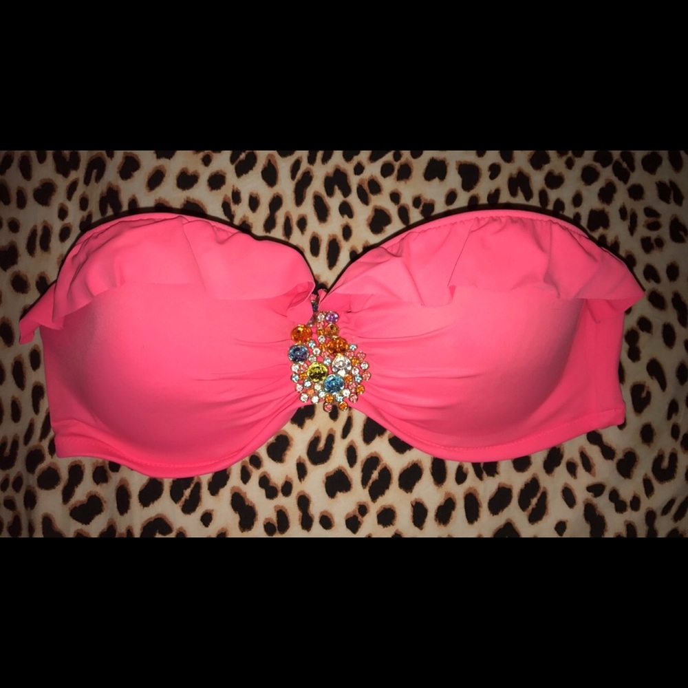 Victoria's Secret embroidered gem bikini, size 36C