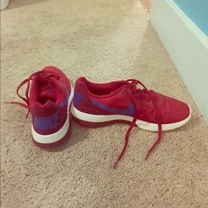 Red and black Nike men's shoes NEVER WORN