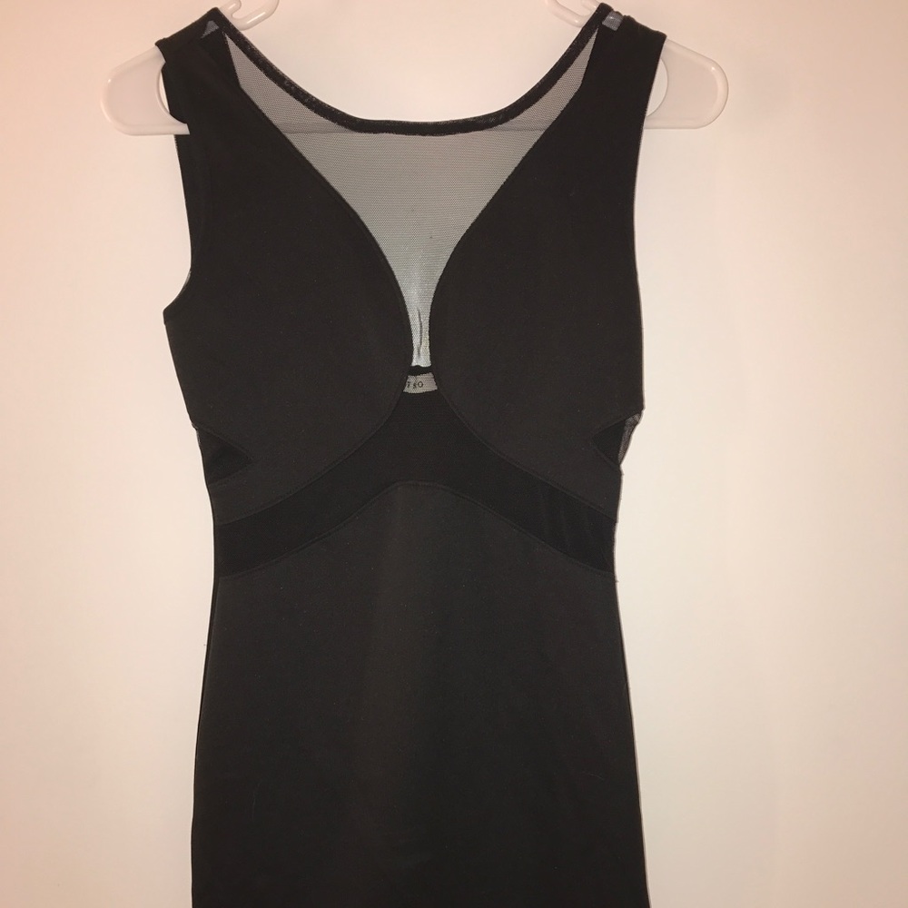 Little Black Dress with Tulle Detail