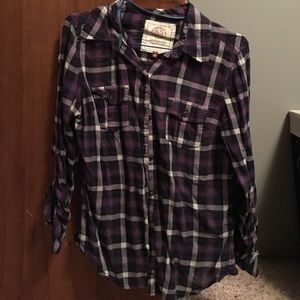 SO Purple Plaid Shirt