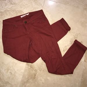 Orange red jeans size 25