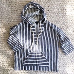 J.Crew Baja striped hoodie