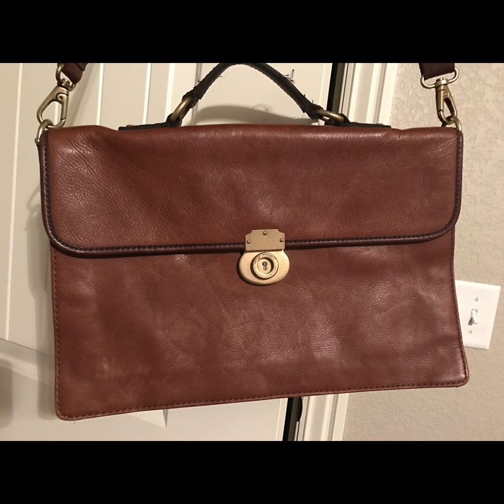 Fossil Leather Briefcase