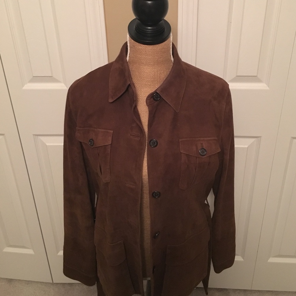Brown Ralph Lauren suede jacket
