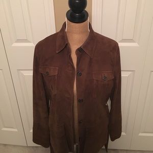 Brown Ralph Lauren suede jacket