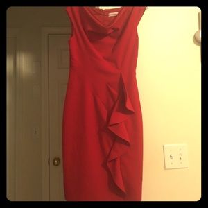 Beautiful Red Calvin Klein Dress