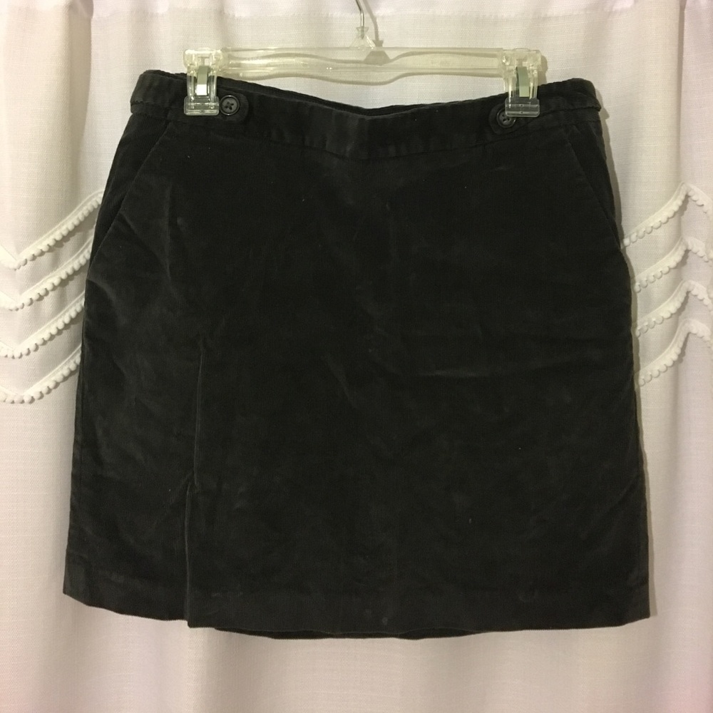 grey corduroy banana republic mini skirt