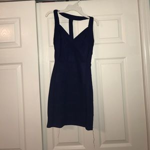 Navy blue bodycon dress