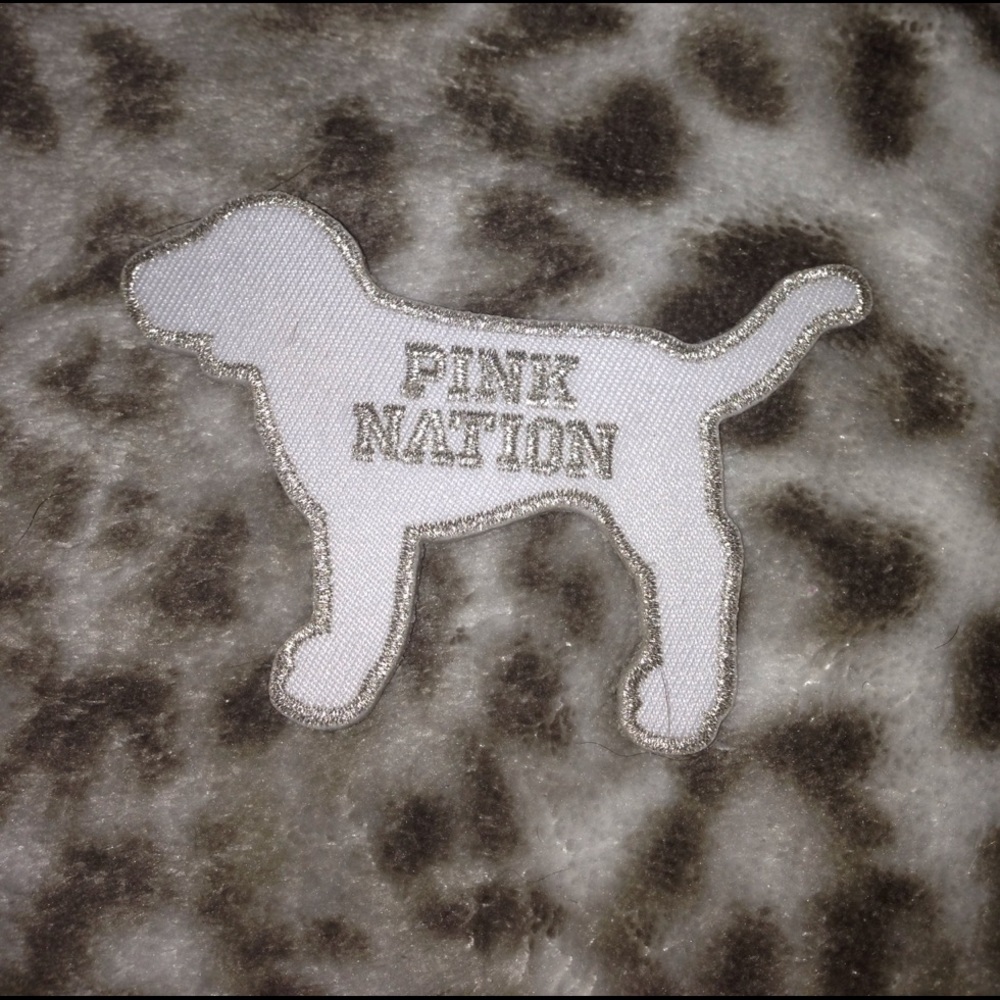 PINK NATION DOG IRON-ON PATCH
