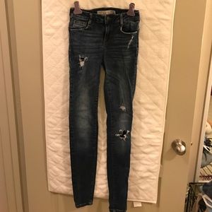 Zara Distressed Skinny Jeans
