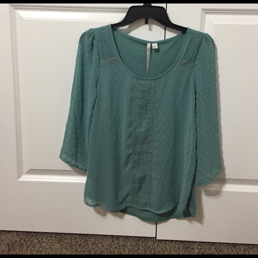Seafoam green LC blouse