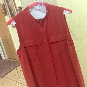 Fully buttoned sleeveless dress by Loft-Ann Taylor