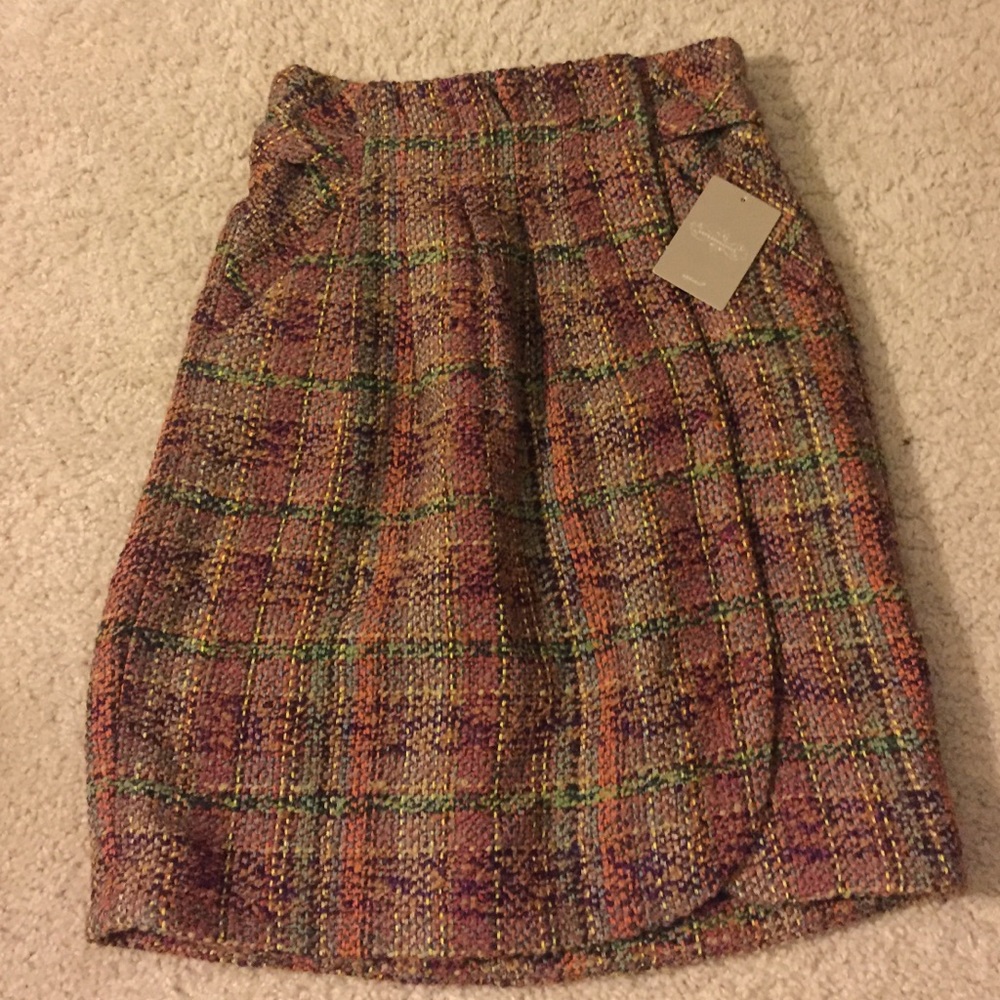 Anthropologie tweed skirt