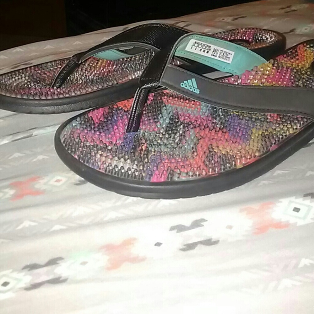 Adidas Multicolor Flip Flops