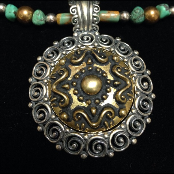 Smithsonian Sterling/Brass Necklace with Enhancer