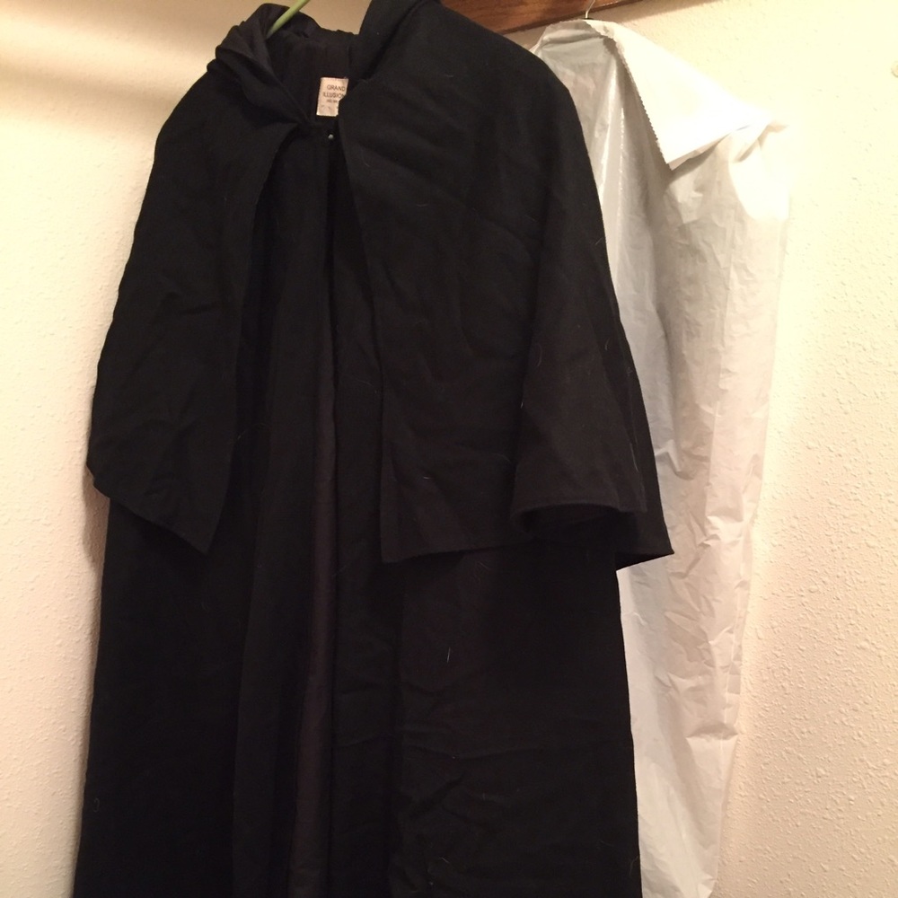 Amazing Wool Hooded Cape Cloak