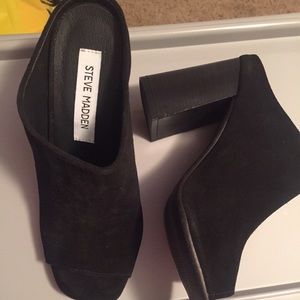 Steve Madden Rebeckka Black Suede
