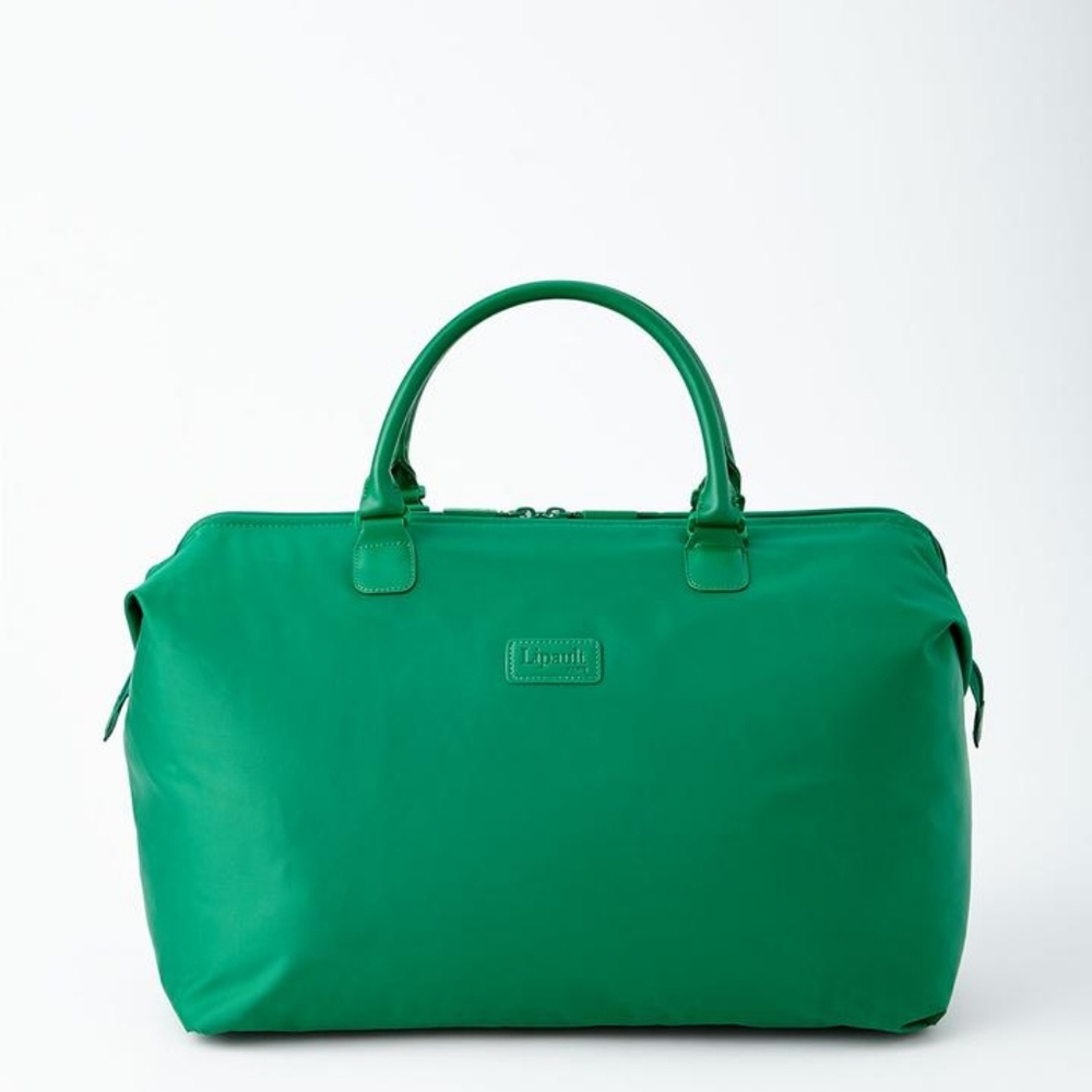 Lipault green weekend satchel bag 100% Nylon Twill