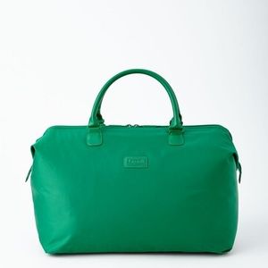 Lipault green weekend satchel bag 100% Nylon Twill