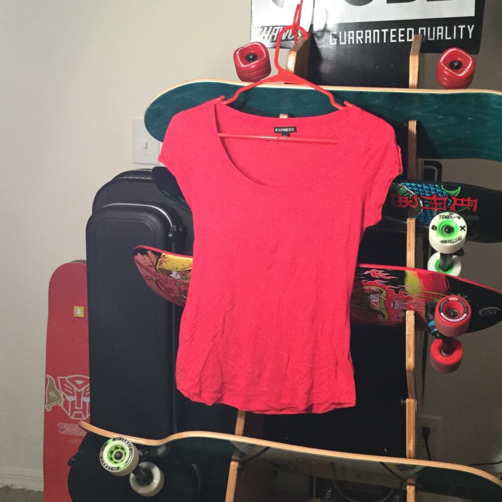 Hot pink express soft T shirt