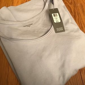Eileen Fisher Rounded V-Neck Top
