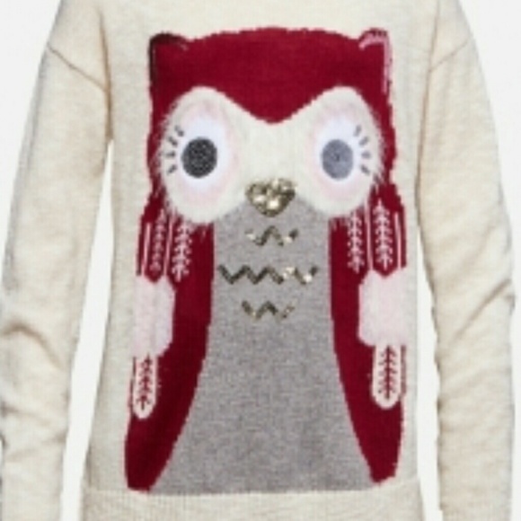 *NEW* JUSTICE Owl Pullover Long Sleeve Sz 10 - Picture 3 of 3