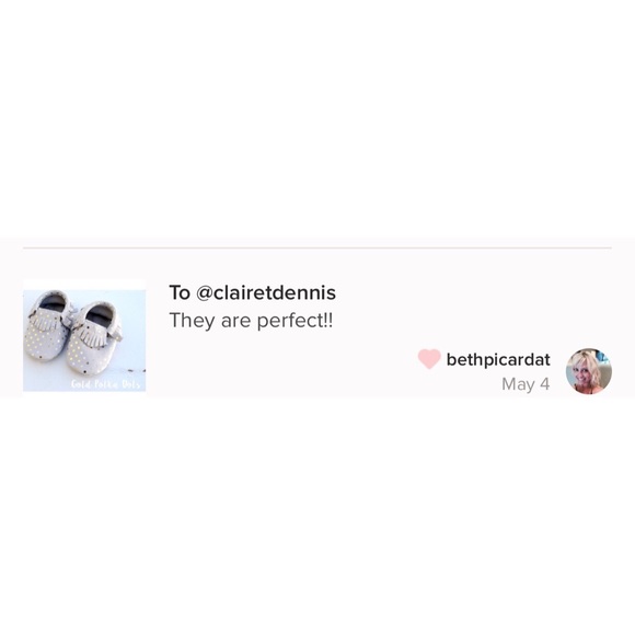 🌷🦄HOST PICK🦄🌷 Leather Baby Moccasins - Picture 2 of 2