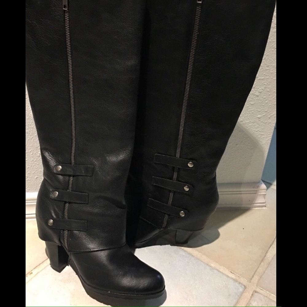 Arturo Chiang Knee High Leather Fashion Boots