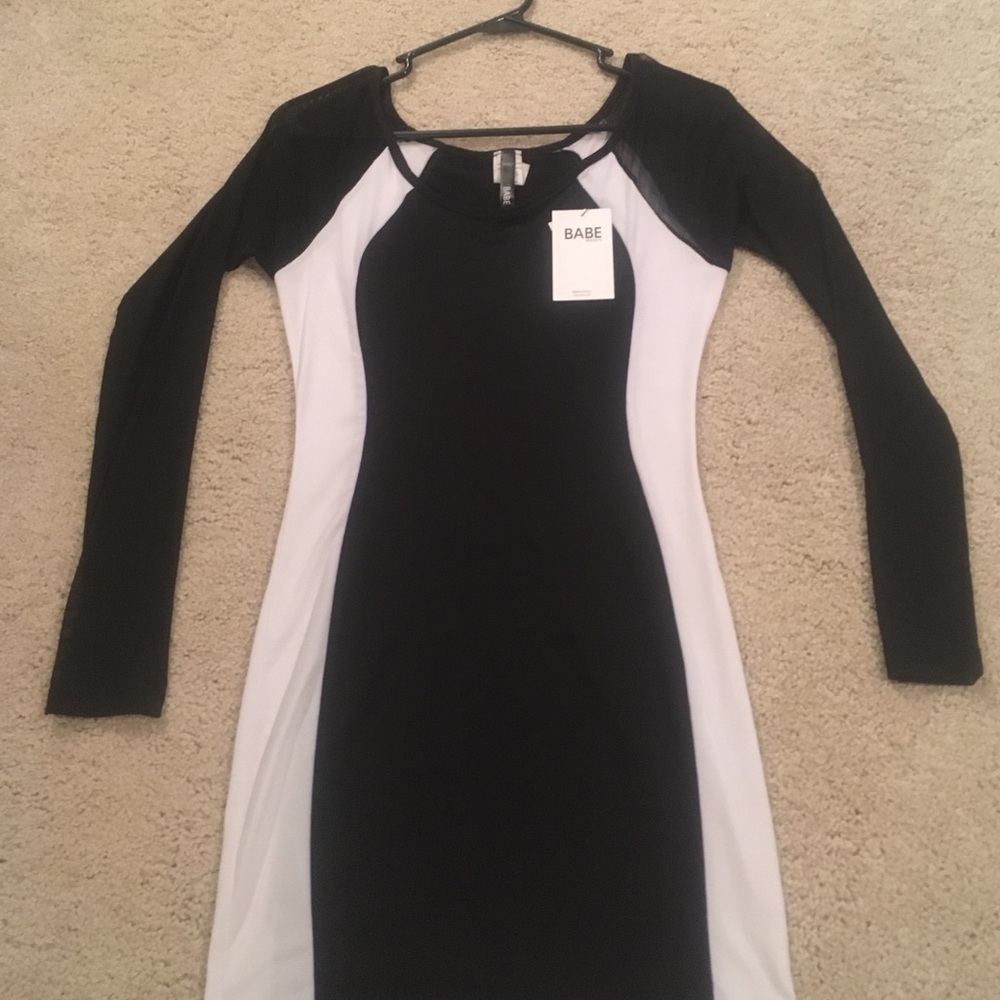 Black and white dress