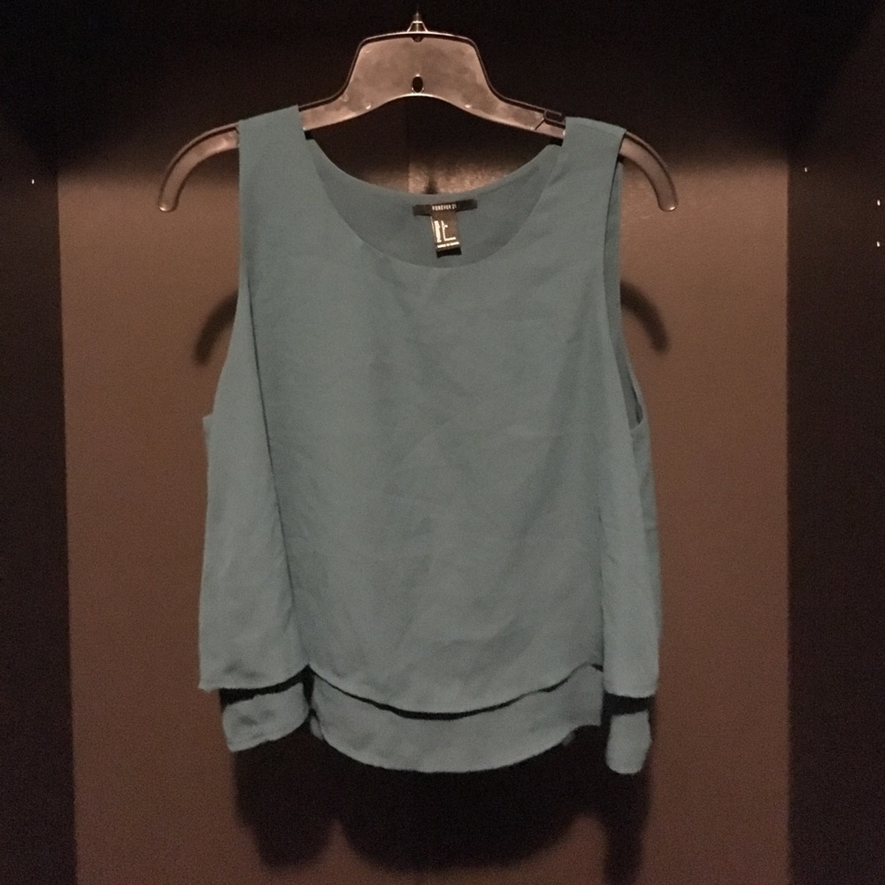 Two layer crop top