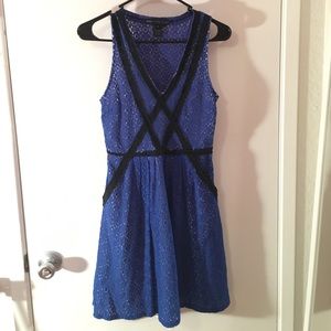 Marc Jacobs blue lace dress with pockets