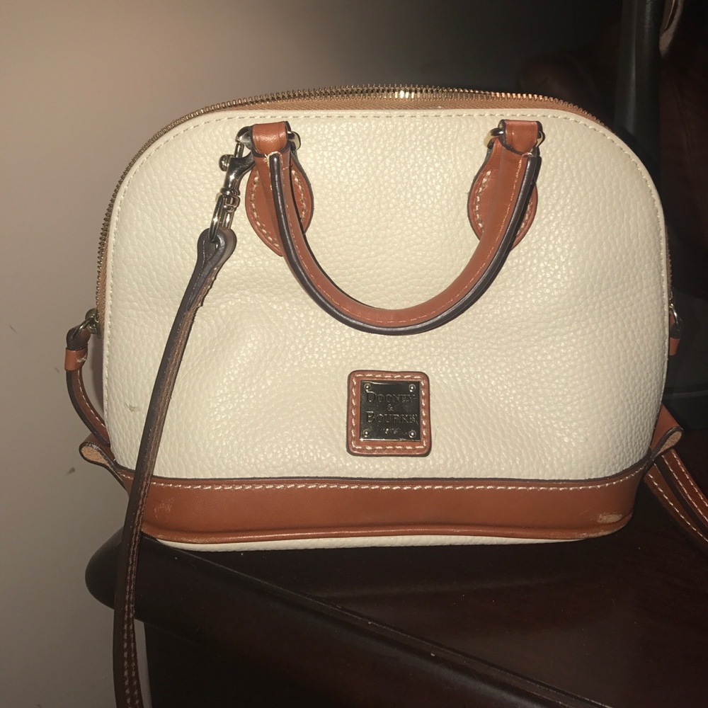 Cream mini Dooney & Burke purse!