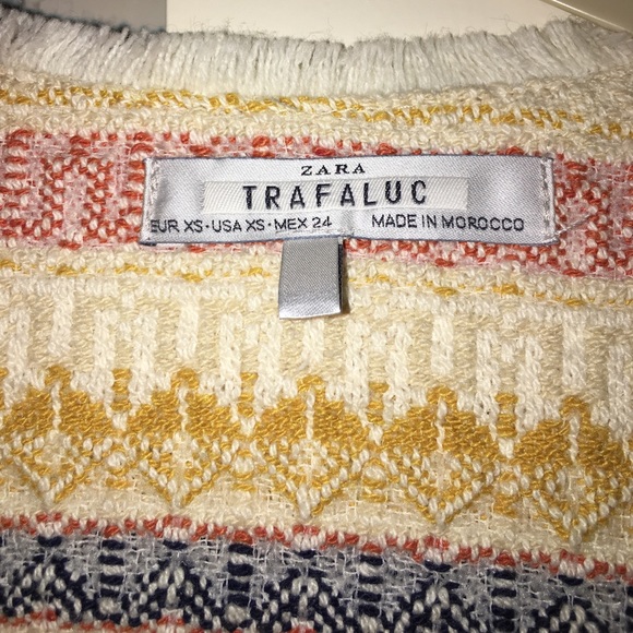 Zara Trafaluc Fringe Trim Jacket - Picture 2 of 2