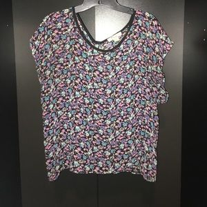 Flow print crop top