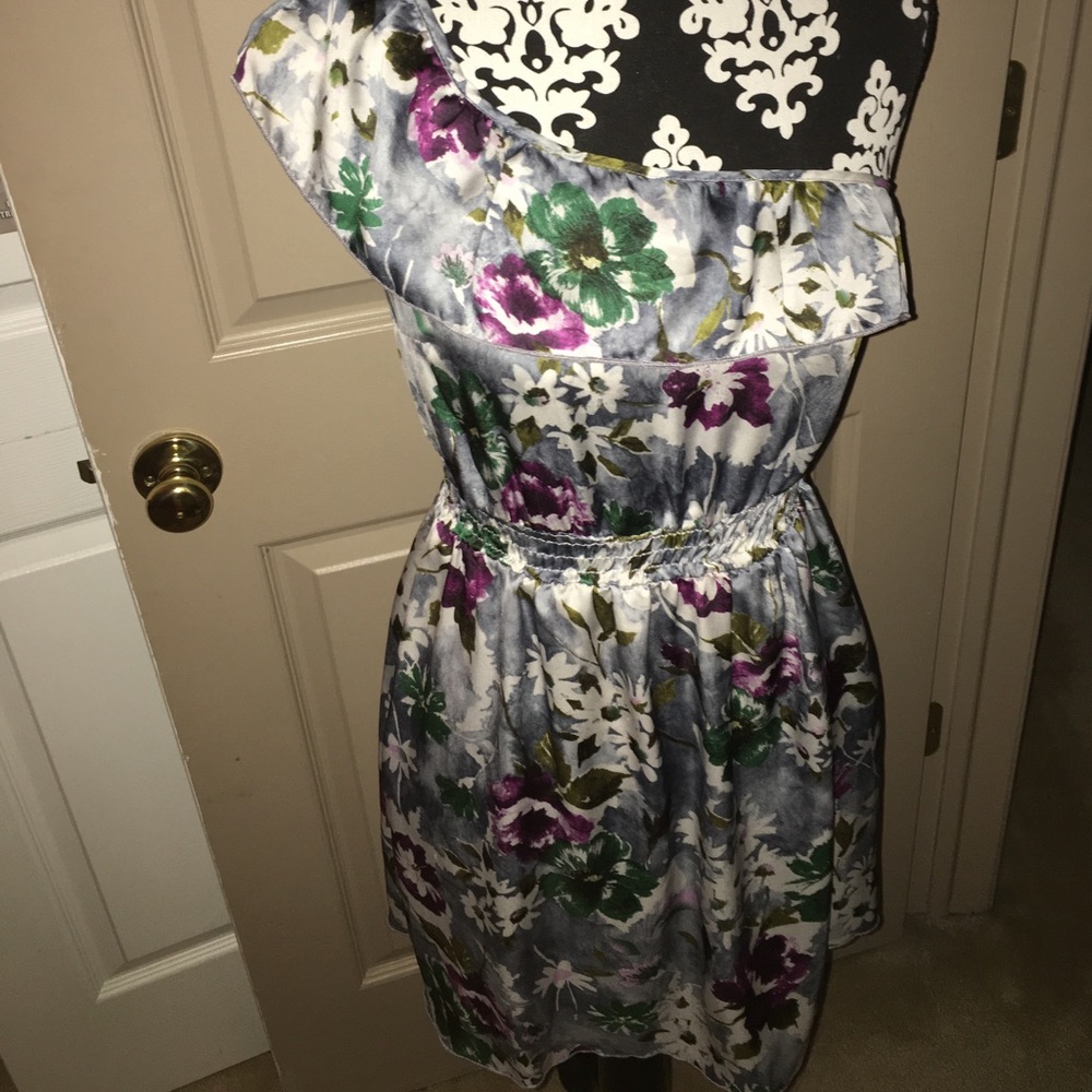 Charlotte Russe one shoulder floral print dress