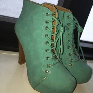 Brand new Mint Bamboo heels!💕