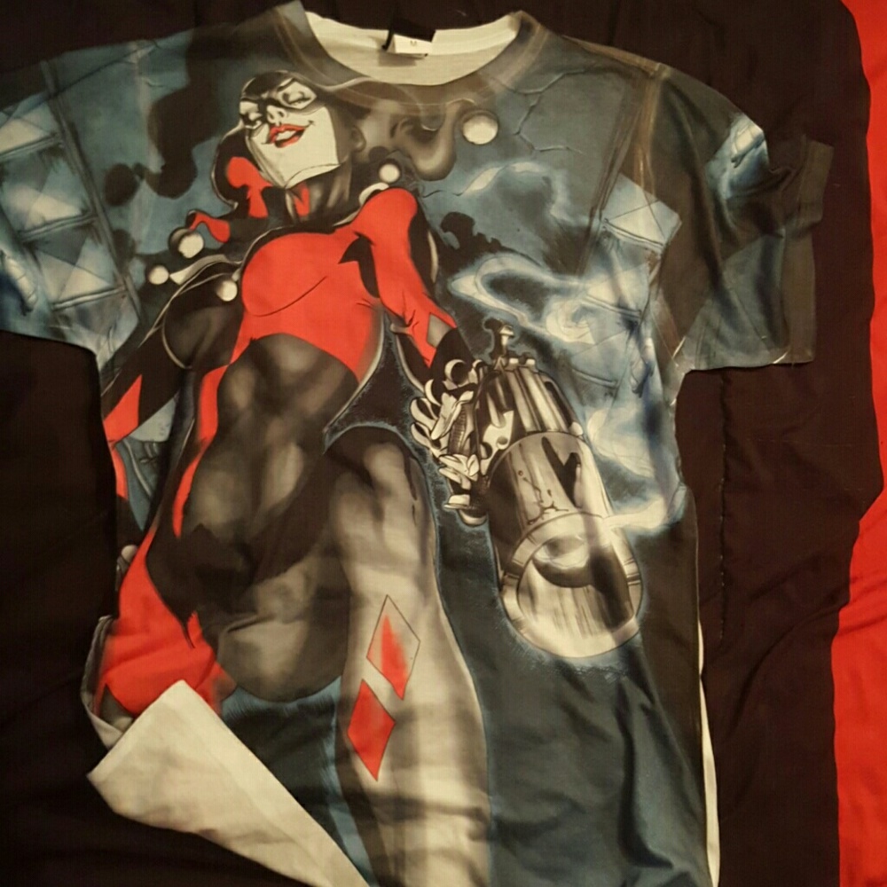 Harley quinn unisex tshirt full front