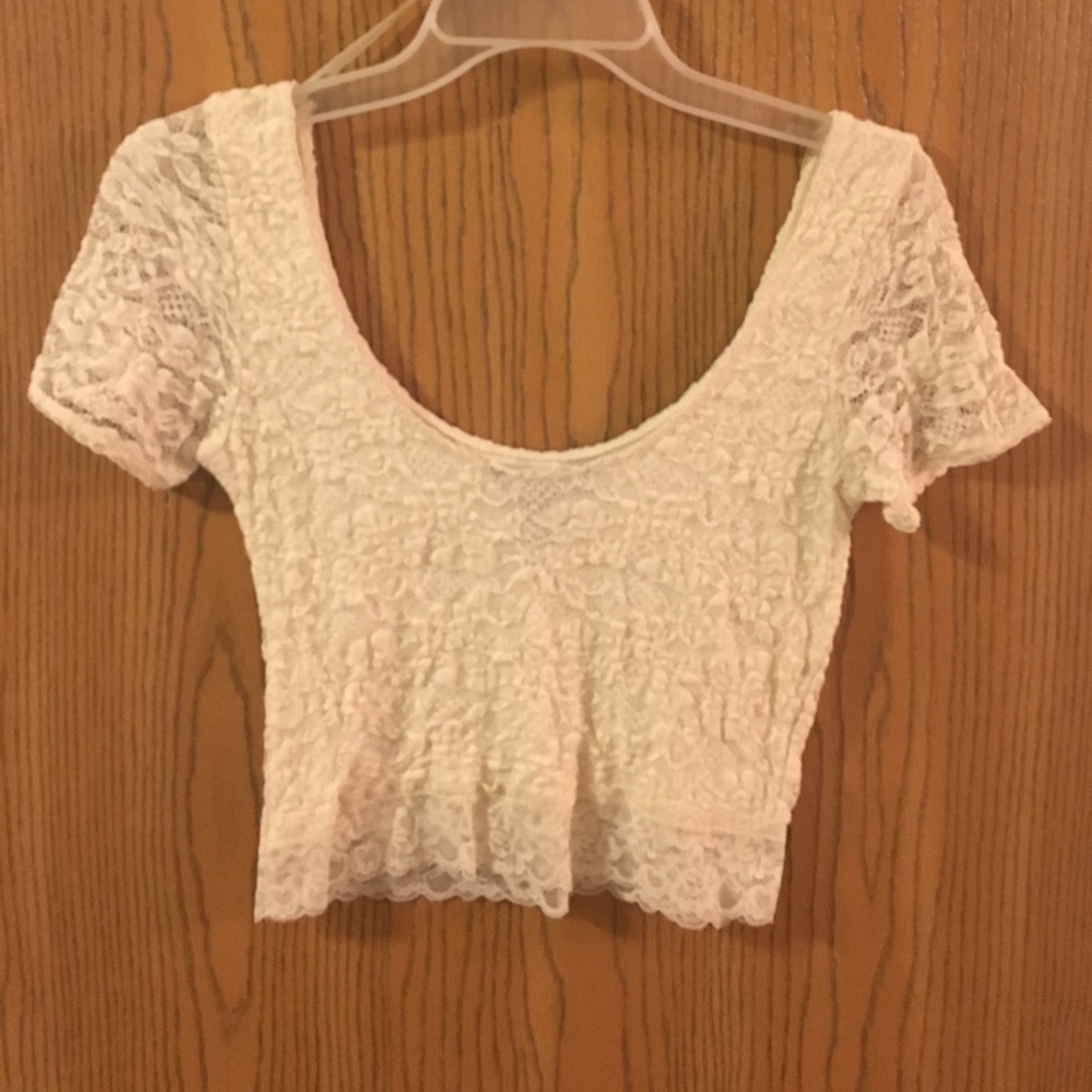 Lace crop top