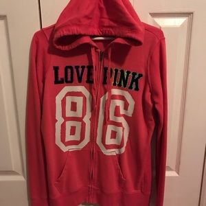 Victoria's Secret Pink full zip hoodie