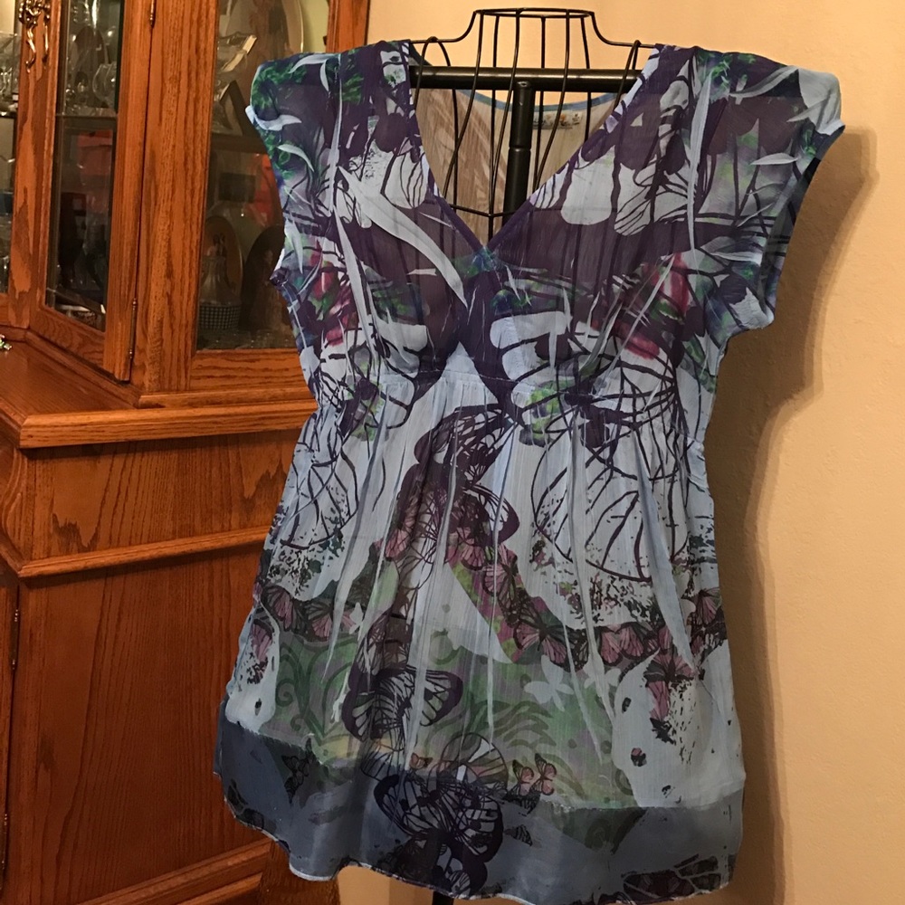 Sheer tunic