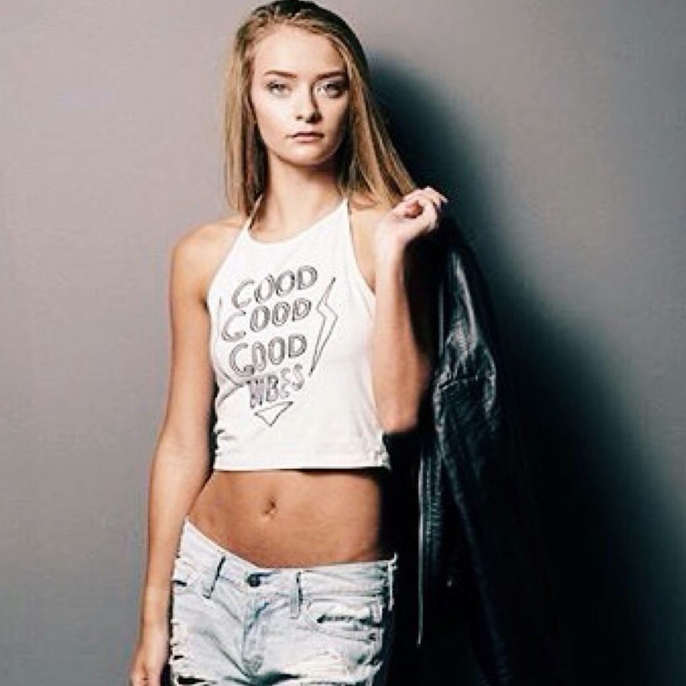 Tie neck brandy melville top