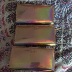 Kate Spade Holo Rose Gold Rainer Lane Stacy wallet
