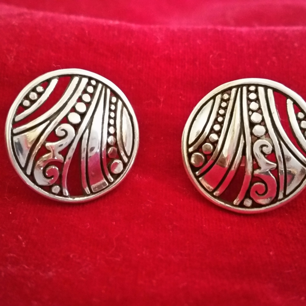 Sterling silver post earrings
